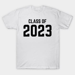 Class Of 2023. Simple Typography Black 2023 Class Of/ Graduation Design. T-Shirt